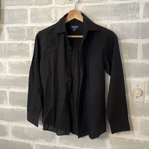 Black shirt long sleeves for boys size 10/12 very good condition